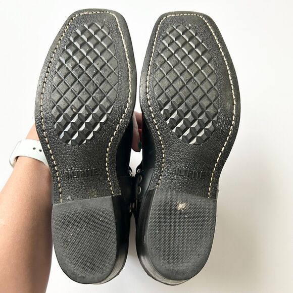 Frye Womens Harness 8R Ankle Boot in Black Leather Size 8 - Picture 6 of 9